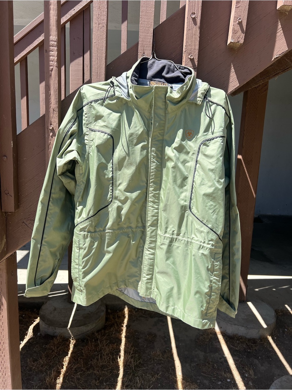 Ariat Sage Green Hooded Shell Jacket